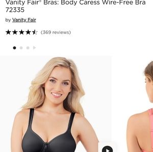 Vanity Fair Body Caress Wire-Free Bra, Size 38B
